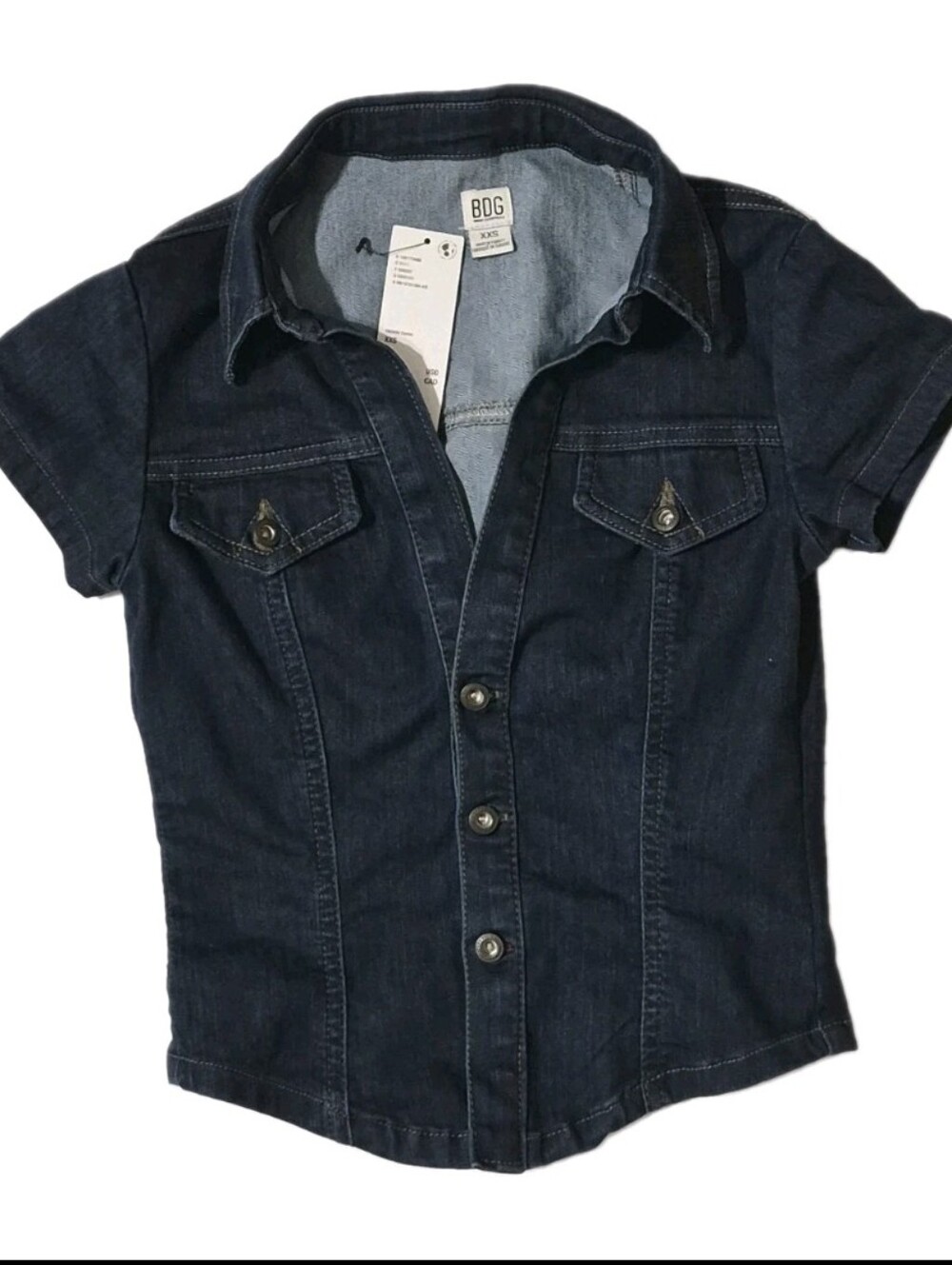BDG Urban Outfitters Women's Short Sleeve Denim Shirt Size S.